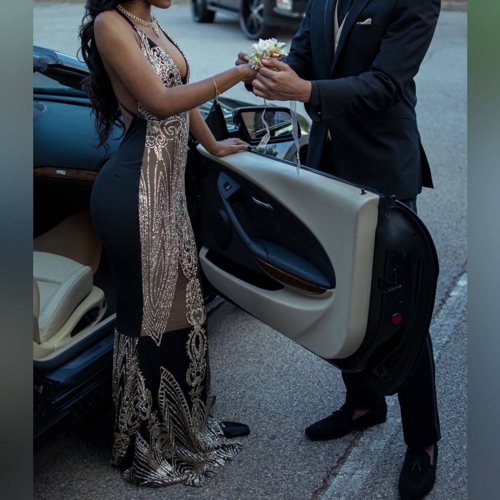 Black & Gold Formal Gown